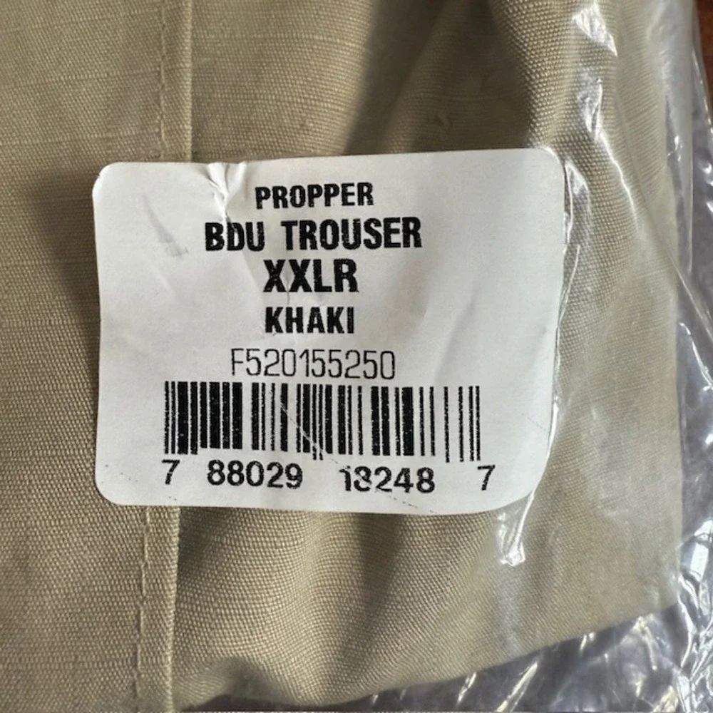 Propper‎ BDU Trousers XXLR Khaki Cargo Military Tactical Pants Durable